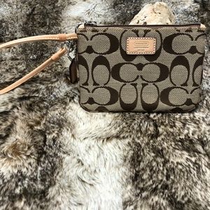 Coach Vintage Canvas Wristlet